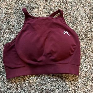 Women's Burgundy Sports Bra